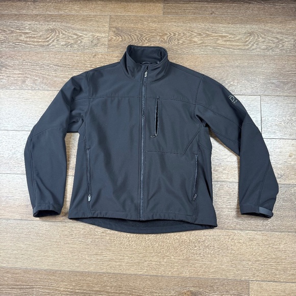 Men's T-Tech by Tumi Soft-Shell Outdoor Jacket, Black, Size Large, Full-Zip - Picture 2 of 16